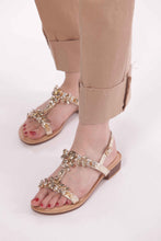 Carica l&#39;immagine nel visualizzatore di Gallery, pantalone cropped con risvoltino bull di cotone - mimì muà - beige  2025
