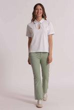 Carica l'immagine nel visualizzatore di Gallery, pantalone cropped flare in bengalina  - mimì muà - verde acqua
