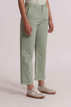 Carica l'immagine nel visualizzatore di Gallery, pantalone wide leg in bengalina  - mimì muà - verde acqua
