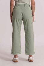 Carica l'immagine nel visualizzatore di Gallery, pantalone wide leg in bengalina  - mimì muà - verde acqua
