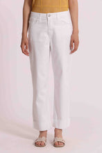 Carica l'immagine nel visualizzatore di Gallery, jeans cropped con risvoltino bianco  - mimì muà - bianco
