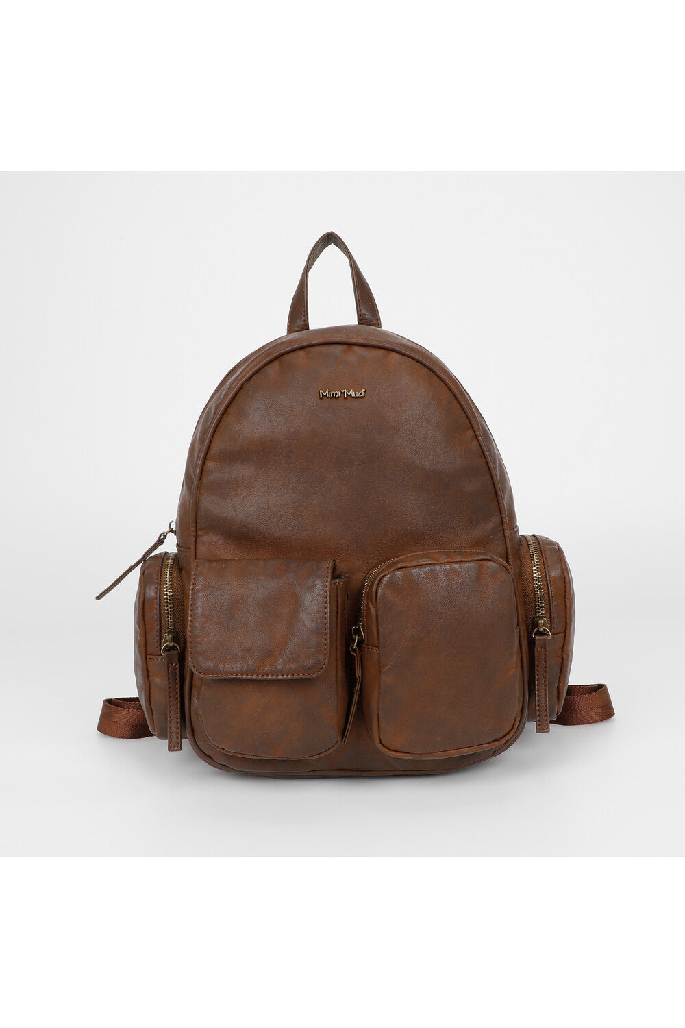 zaino con tasche - mimì muà - moro