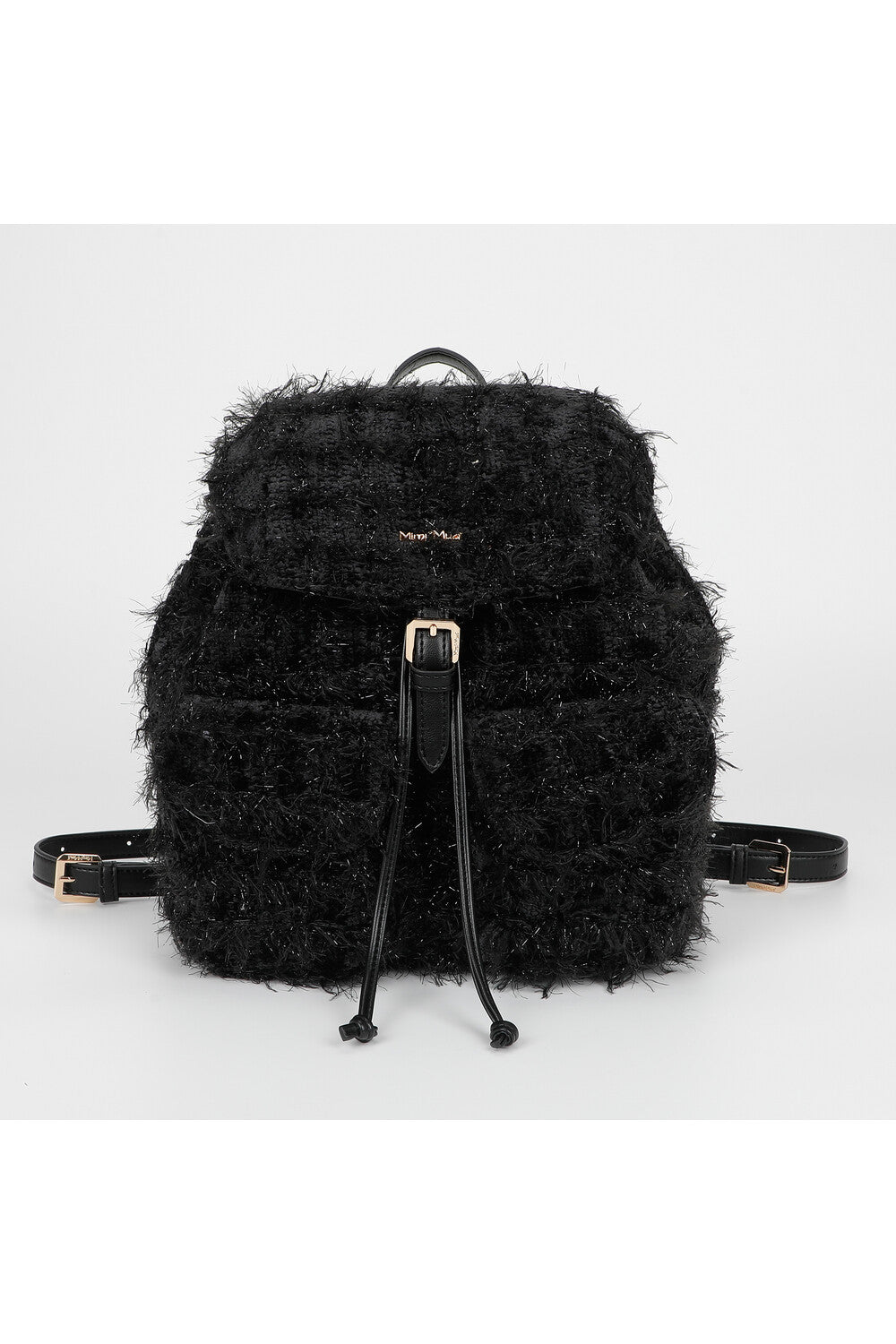 zaino in tweed - mimì muà - nero