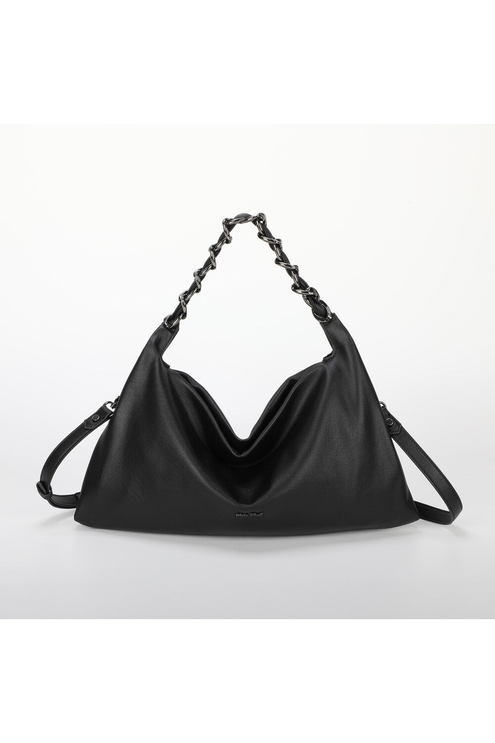 borsa a spalla piccola con catena - mimì muà - nero