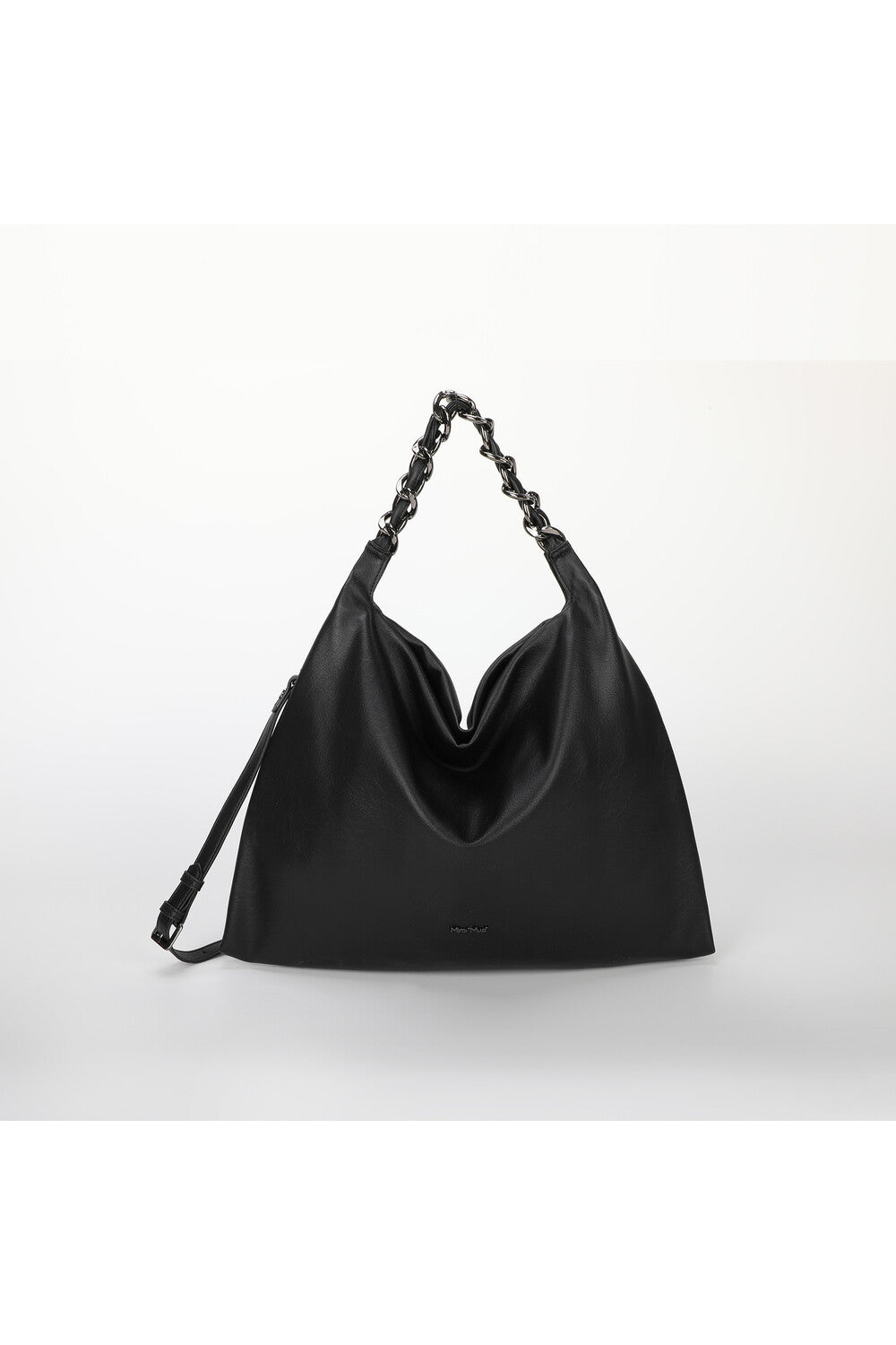 borsa a spalla grande con catena - mimì muà - nero