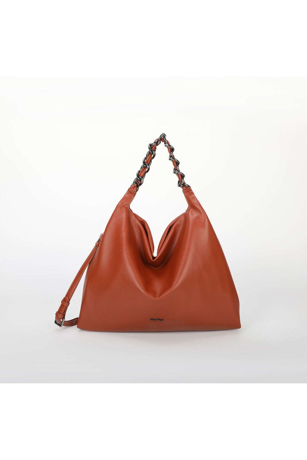 borsa a spalla grande con catena - mimì muà - cuoio