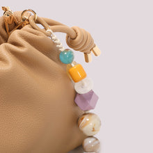 Carica l'immagine nel visualizzatore di Gallery, borsa a tracolla con foulard - mimì muà - taupè
