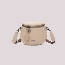 Carica l'immagine nel visualizzatore di Gallery, borsa marsupio con tracolla logata - mimì muà -  beige
