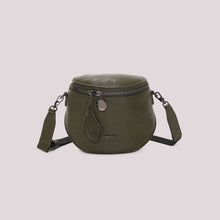Carica l'immagine nel visualizzatore di Gallery, borsa marsupio con tracolla logata - mimì muà - verde militare
