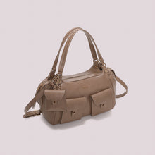 Carica l'immagine nel visualizzatore di Gallery, borsa a braccio con tasche  - mimì muà - fango
