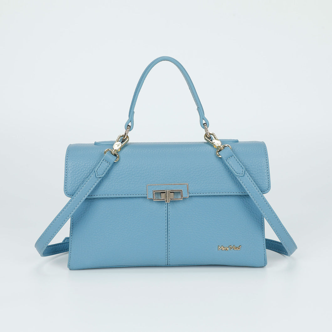 borsa a mano grande con pattina - mimì muà - denim