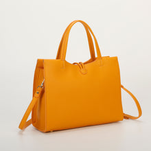Carica l&#39;immagine nel visualizzatore di Gallery, borsa shopping con chiusura a bottone - mimì muà - arancio
