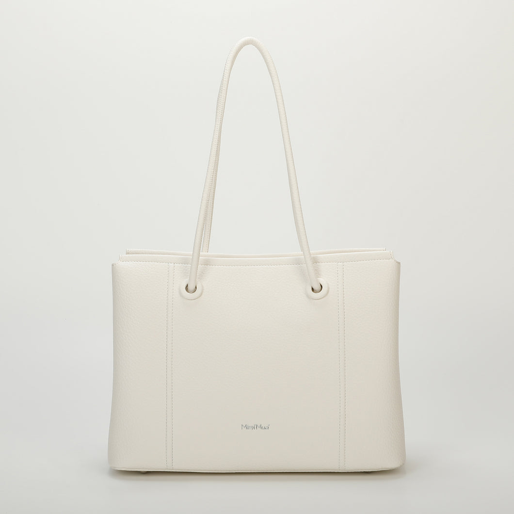 borsa a spalla basic - mimì muà - bianco