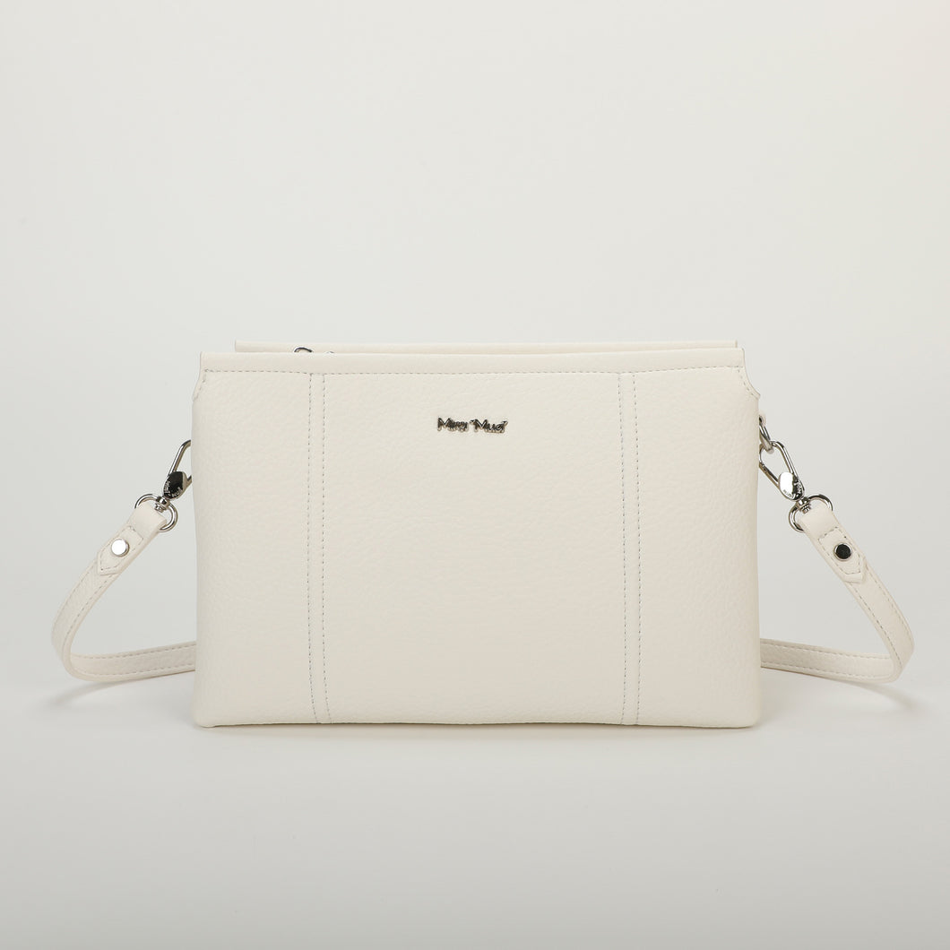 borsa a tracolla basic - mimì muà - bianco