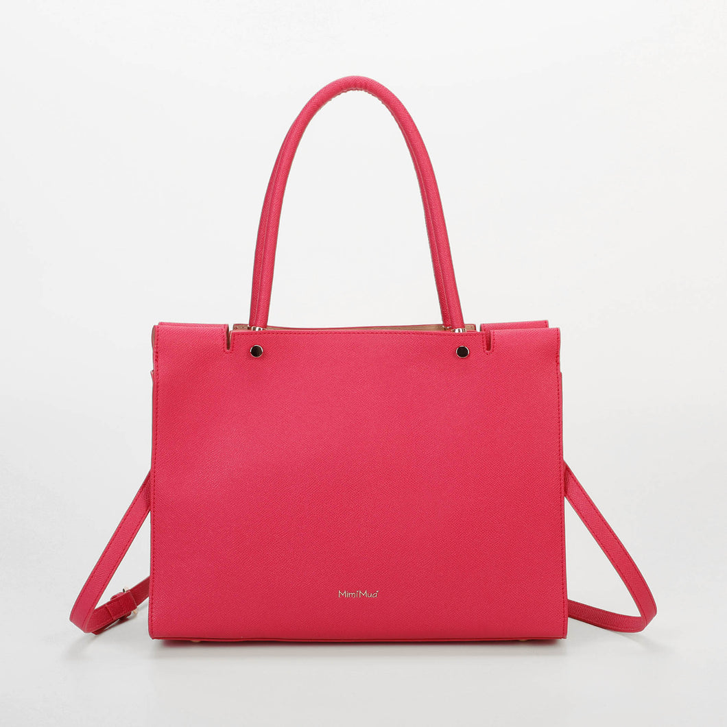 borsa a spalla basic ruvida - mimì muà - fuxia