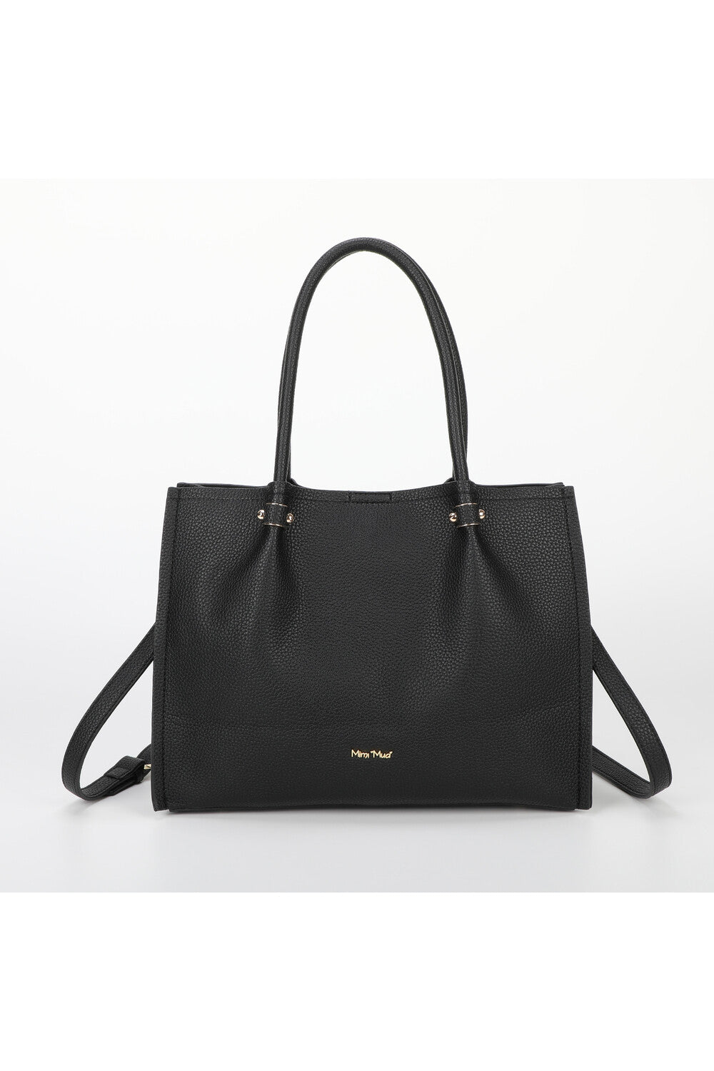 borsa a spalla con rifiniture in tinta - mimì muà - nero