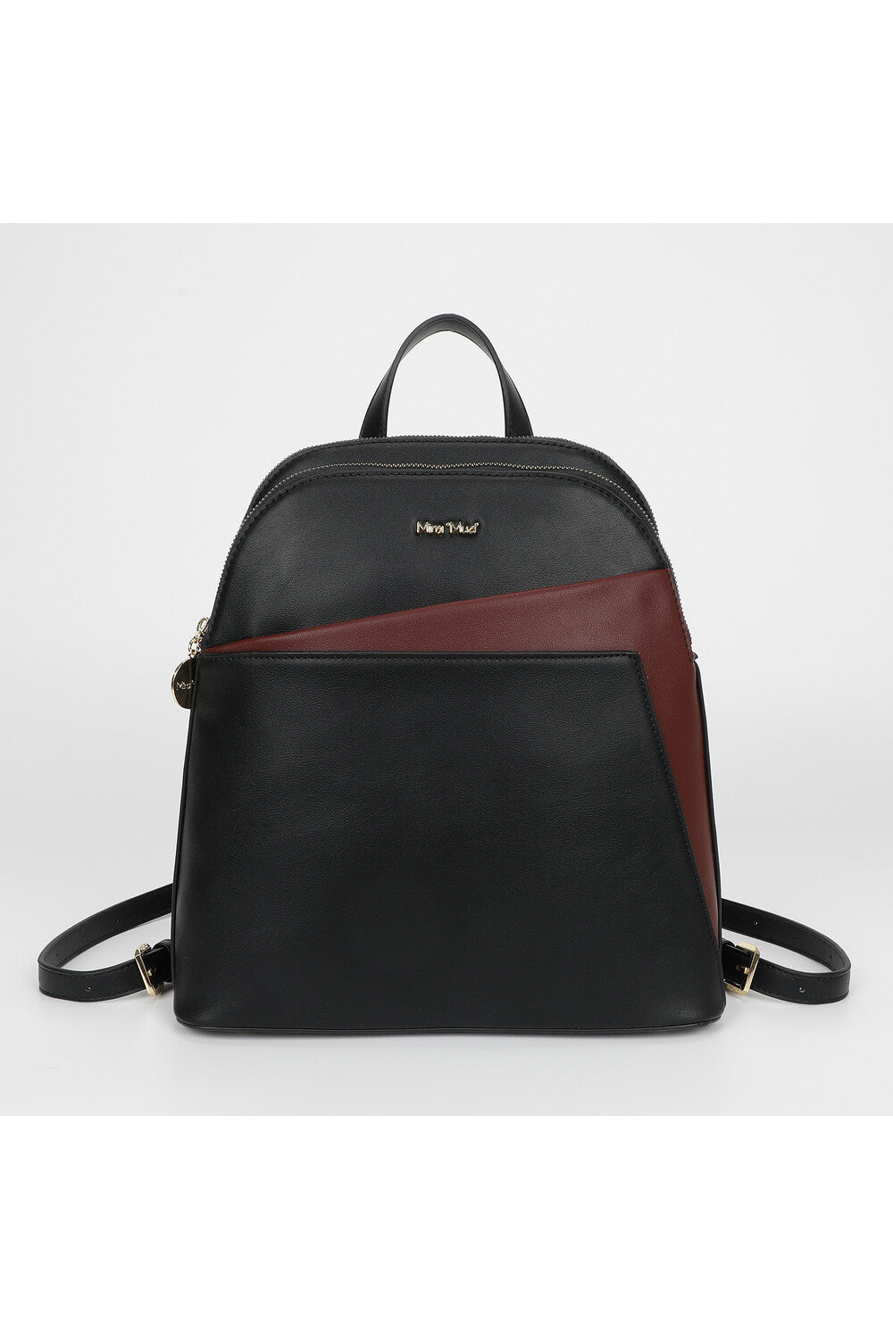 zaino bicolor - mimì muà - nero bordeaux