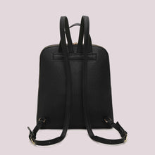 Carica l'immagine nel visualizzatore di Gallery, zaino rigido con doppia zip  - mimì muà - nero
