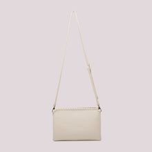 Carica l'immagine nel visualizzatore di Gallery, borsa a tracolla con bordo intrecciato - mimì muà - panna
