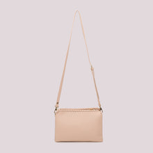 Carica l'immagine nel visualizzatore di Gallery, borsa a tracolla con bordo intrecciato - mimì muà - cipria
