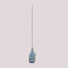 Carica l'immagine nel visualizzatore di Gallery, borsa paillettes  con fiori - mimì muà - celeste

