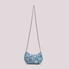Carica l'immagine nel visualizzatore di Gallery, borsa paillettes  con fiori - mimì muà - celeste
