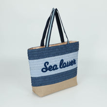 Carica l&#39;immagine nel visualizzatore di Gallery, borsa shopper &quot;sea lover&quot; - mimì muà - blu
