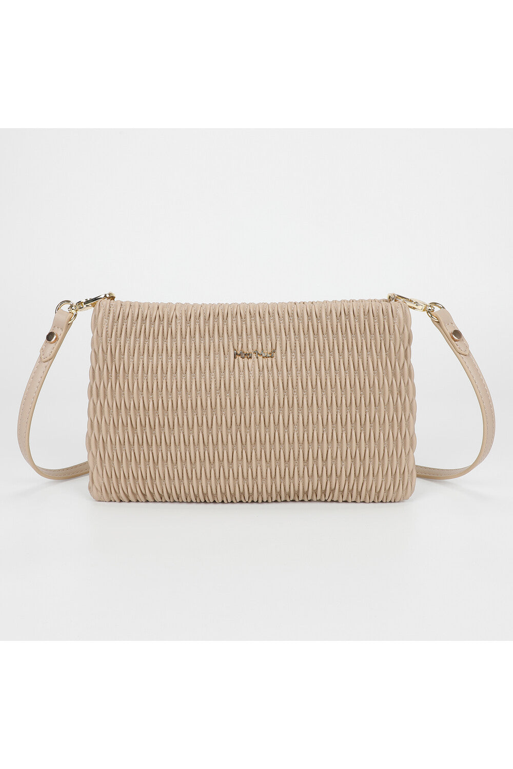 borsa a tracolla trapuntata - mimì muà - beige