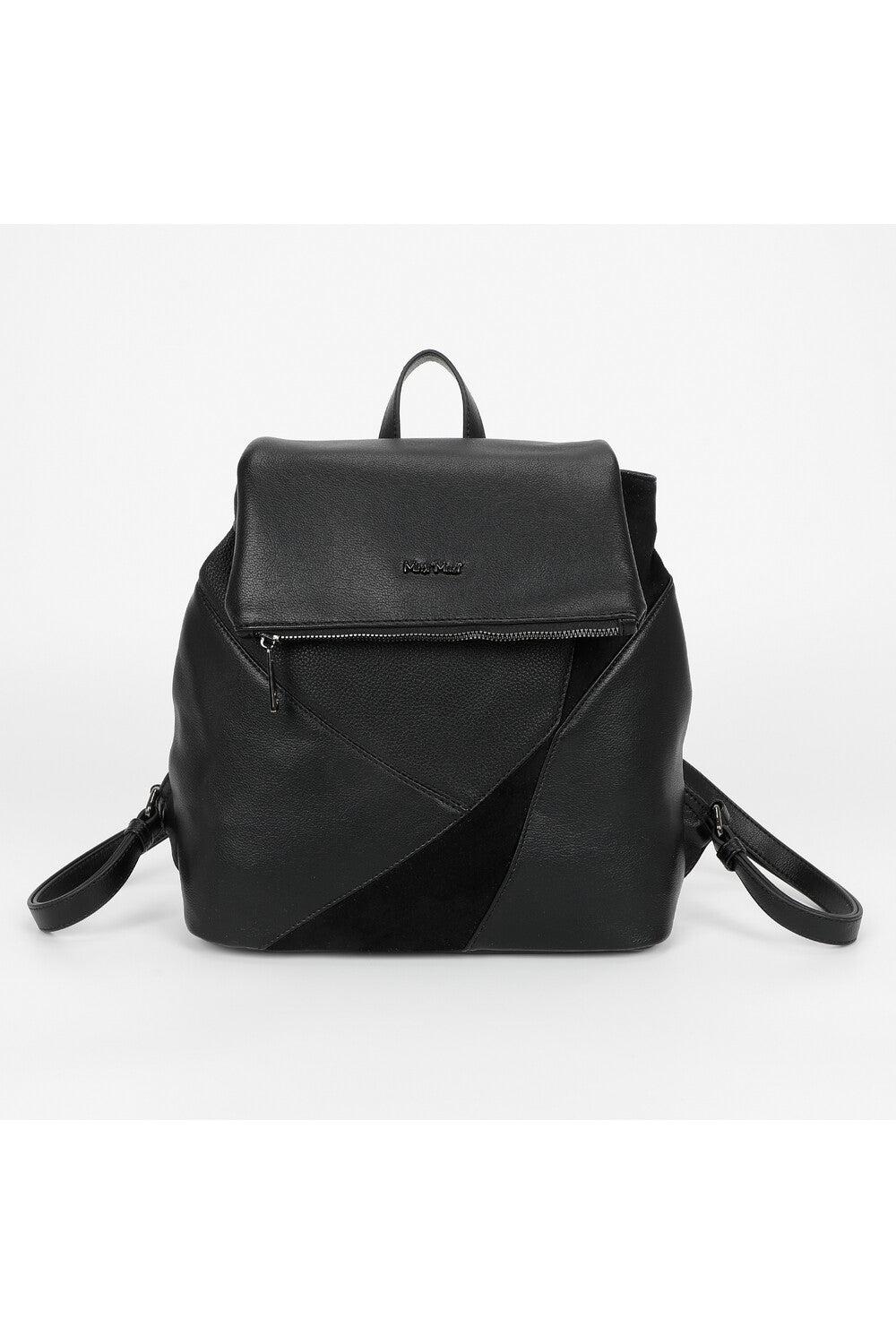 zaino con patchwork - mimì muà - nero