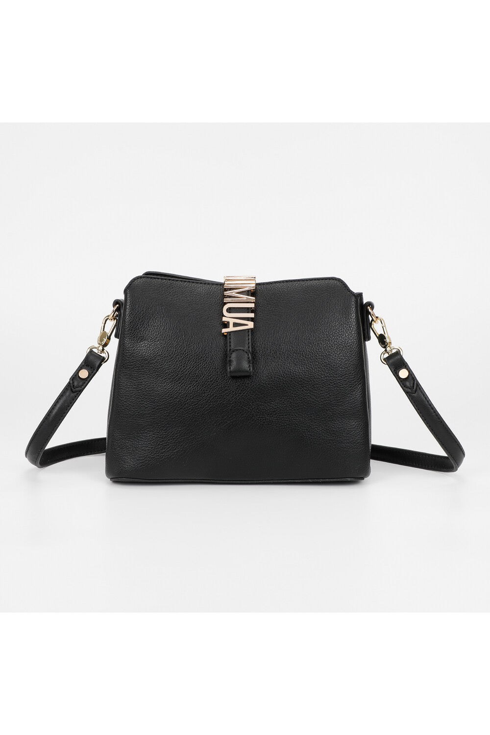 borsa a tracolla con logo  - mimì muà - nero