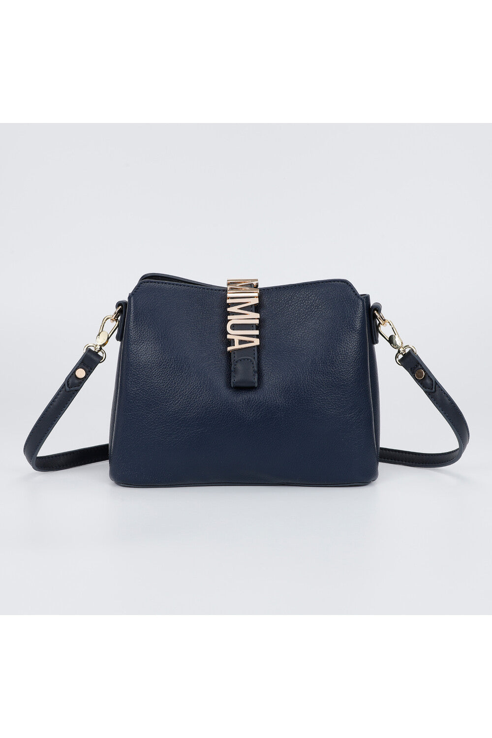 borsa a tracolla con logo  - mimì muà - blu