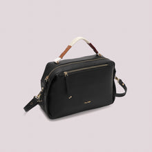 Carica l'immagine nel visualizzatore di Gallery, borsa a bauletto con manico intrecciato - mimì muà - nero
