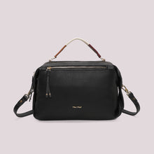 Carica l'immagine nel visualizzatore di Gallery, borsa a bauletto con manico intrecciato - mimì muà - nero
