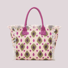 Carica l'immagine nel visualizzatore di Gallery, borsa shopper piccola in fantasia - mimì muà - beige verde
