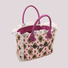 Carica l'immagine nel visualizzatore di Gallery, borsa shopper piccola in fantasia - mimì muà - beige verde
