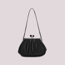 Carica l'immagine nel visualizzatore di Gallery, borsa clutch morbida con chiusura a sfere - mimì muà  -  nero

