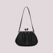 Carica l'immagine nel visualizzatore di Gallery, borsa clutch morbida con chiusura a sfere - mimì muà  -  nero
