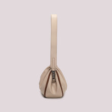 Carica l'immagine nel visualizzatore di Gallery, borsa clutch morbida con chiusura a sfere - mimì muà  -  beige
