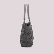 Carica l'immagine nel visualizzatore di Gallery, borsa shopping effetto piumino - mimì muà -  grigio
