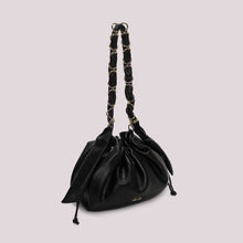 Carica l'immagine nel visualizzatore di Gallery, borsa tote  a spalla con catena sui manici - mimì muà - nero
