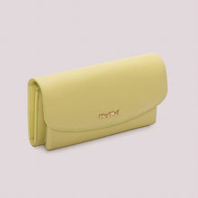 Carica l'immagine nel visualizzatore di Gallery, portafoglio grande con patta   - mimì muà - verde pastello
