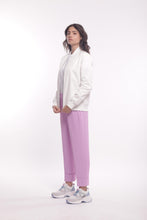 Carica l&#39;immagine nel visualizzatore di Gallery, pantalone cropped con elastico dietro in cadì - mimì muà - ciclamino
