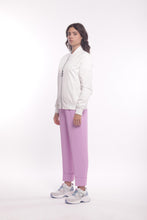 Carica l&#39;immagine nel visualizzatore di Gallery, pantalone cropped con elastico dietro in cadì - mimì muà - ciclamino
