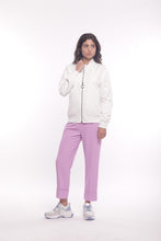 Carica l&#39;immagine nel visualizzatore di Gallery, pantalone cropped con elastico dietro in cadì - mimì muà - ciclamino
