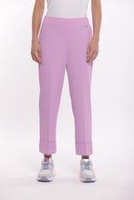 Carica l&#39;immagine nel visualizzatore di Gallery, pantalone cropped con elastico dietro in cadì - mimì muà - ciclamino
