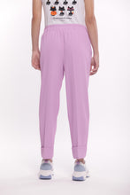 Carica l&#39;immagine nel visualizzatore di Gallery, pantalone cropped con elastico dietro in cadì - mimì muà - ciclamino
