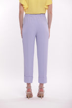 Carica l&#39;immagine nel visualizzatore di Gallery, pantalone cropped con elastico dietro in cadì - mimì muà - lilla
