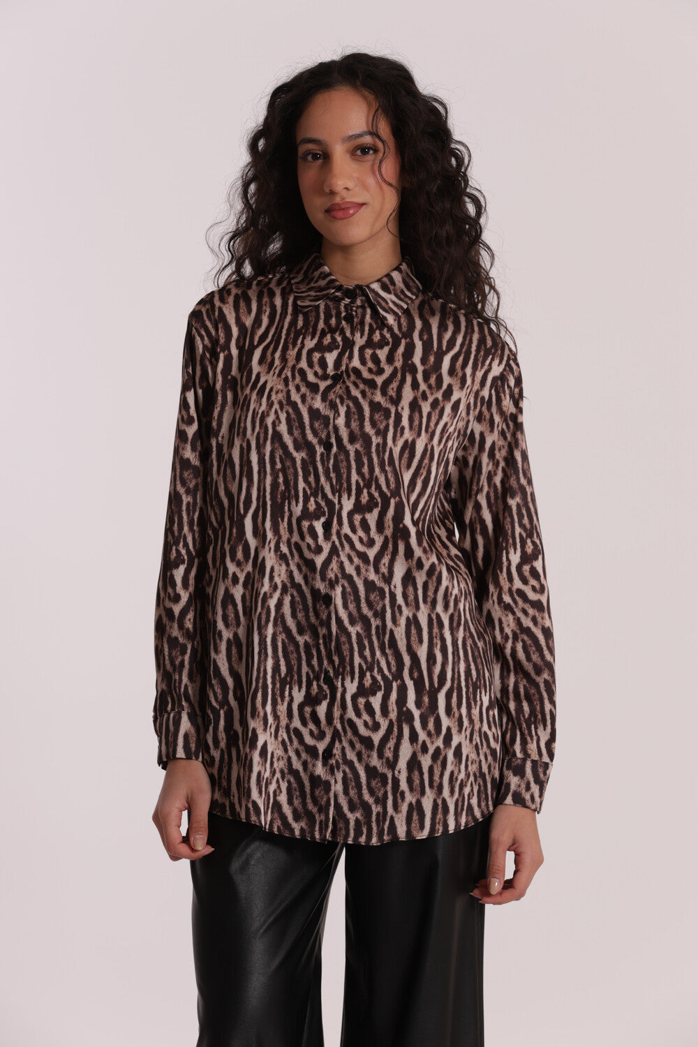 camicia uomo fantasia animalier - mimì muà - cammello