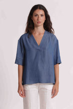 Carica l'immagine nel visualizzatore di Gallery, blusa a maniche corte  - mimì muà - denim
