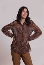 Carica l'immagine nel visualizzatore di Gallery, camicia uomo fantasia paisley - mimì muà - prugna
